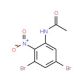 N-Acetyl 3,5-dibromo-2-nitroaniline (CAS 855929-29-2) - chemical structure image