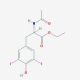 N-acetyl-3,5-diiodotyrosine ethyl ester (CAS 21959-36-4) - chemical structure image
