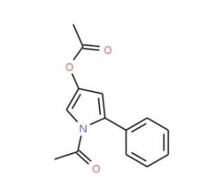 N-Acetyl-3-acetoxy-5-phenylpyrrole (CAS 100750-39-8) - chemical structure image