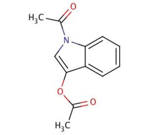 N-Acetyl-3-acetoxyindole (CAS 16800-67-2) - chemical structure image