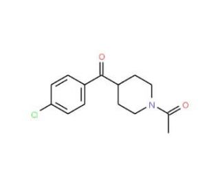 N-Acetyl-4-(4-chlorobenzoyl)-piperidine (CAS 59084-15-0) - chemical structure image