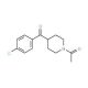 N-Acetyl-4-(4-chlorobenzoyl)-piperidine (CAS 59084-15-0) - chemical structure image