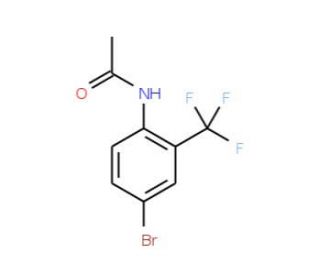 N-Acetyl 4-bromo-2-trifuoromethylaniline (CAS 29124-62-7) - chemical structure image