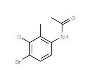 N-Acetyl-4-bromo-3-chloro-2-methylaniline (CAS 125328-80-5) - chemical structure image