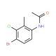 N-Acetyl-4-bromo-3-chloro-2-methylaniline (CAS 125328-80-5) - chemical structure image