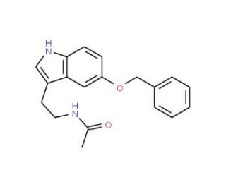 N-Acetyl-5-benzyloxytryptamine (CAS 68062-88-4) - chemical structure image
