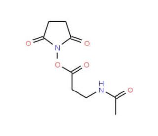 N-Acetyl-&beta;-alanine N-Hydroxysuccinimide Ester (CAS 154194-69-1) - chemical structure image