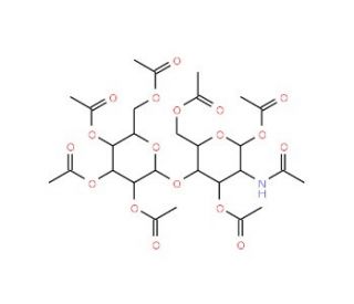N-Acetyl-D-lactosamine heptaacetate (CAS 36954-63-9) - chemical structure image