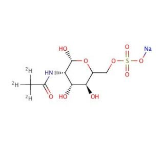 N-(Acetyl-d3)-D-glucosamine 6-Sulfate Sodium Salt - chemical structure image