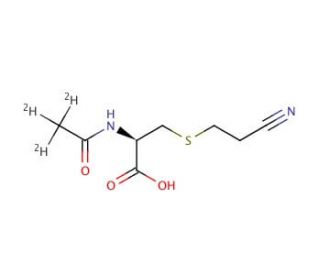 N-Acetyl-d3-S-(2-cyanoethyl)-L-cysteine - chemical structure image