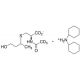 N-Acetyl-d3-S-(3-hydroxypropyl-1-methyl)-L-cysteine Dicyclohexylammonium Salt (CAS 1240483-48-0) - chemical structure image