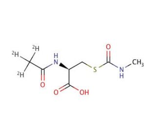 N-Acetyl-d3-S-(N-methylcarbamoyl)-L-cysteine - chemical structure image