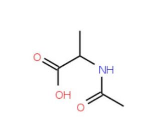 N-Acetyl-DL-alanine (CAS 1115-69-1) - chemical structure image