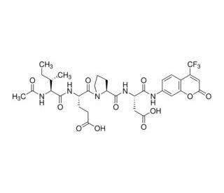 N-Acetyl-Ile-Glu-Pro-Asp-7-amino-4-trifluoromethylcoumarin - chemical structure image