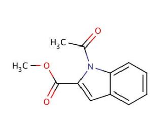 N-Acetyl-indole-2-carboxylic acid methyl ester - chemical structure image
