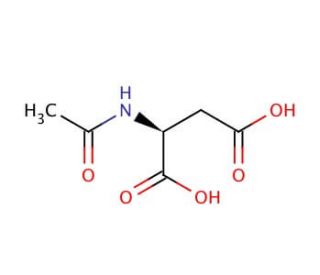 N-Acetyl-L-aspartic acid (CAS 997-55-7) - chemical structure image