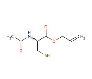 N-Acetyl-L-cysteine Allyl Ester (CAS 145452-04-6) - chemical structure image