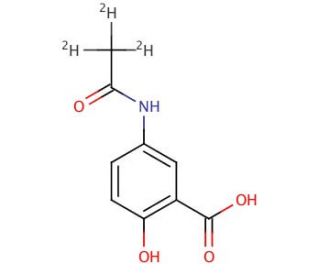 N-Acetyl Mesalazine-d3 (CAS 93968-79-7) - chemical structure image