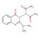 N-Acetyl-N-[2-isopropyl-4-oxo-3(4H)-quinazolinyl]acetamide (CAS 178244-37-6) - chemical structure image