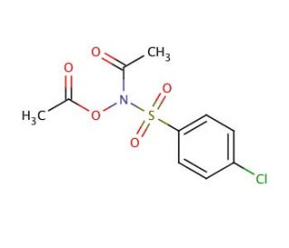 N-Acetyl-N-acetoxy-4-chlorobenzenesulfonamide (CAS 142867-52-5) - chemical structure image