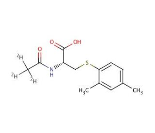 N-Acetyl-S-(2,4-dimethylbenzene)cysteine-d3 (R/S Mixture) - chemical structure image
