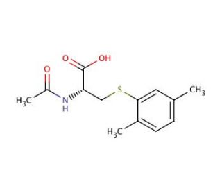 N-Acetyl-S-(2,5-dimethylbenzene)-L-cysteine (CAS 581076-70-2) - chemical structure image