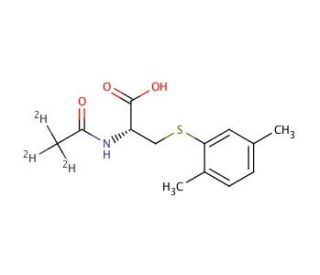 N-Acetyl-S-(2,5-dimethylbenzene)-L-cysteine-d3 - chemical structure image