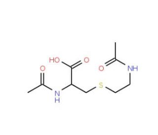 N-Acetyl-S-(2-acetylaminoethyl)-L-cysteine (CAS 25515-72-4) - chemical structure image