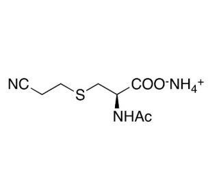 N-Acetyl-S-(2-cyanoethyl)-L-cysteine Ammonium Salt (CAS 74514-75-3) - chemical structure image