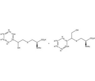 N-Acetyl-S-(2-hydroxy-1-phenylethyl)-L-cysteine-13C6 +N-Acetyl-S-(2-hydroxy-2-phenylethyl)-L-cysteine-13C6 (Mixture) - chemic