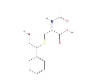 N-Acetyl-S-(2-hydroxy-1-phenylethyl)-L-cysteine + N-Acetyl-S-(2-hydroxy-2-phenylethyl)-L-cysteine (Mixture) (CAS 69278-53-1)