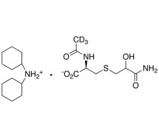 N-Acetyl-S-(2-hydroxy-3-propionamide)-L-cysteine-d3 Dicyclohexylammonium Salt - chemical structure image