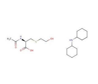 N-Acetyl-S-(2-hydroxyethyl)-L-cysteine Dicyclohexylammonium Salt - chemical structure image