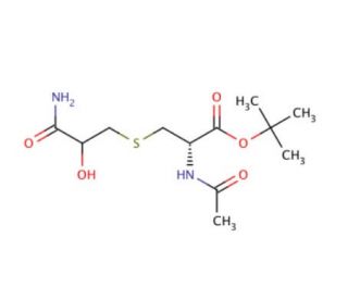 N-Acetyl-S-(3-amino-2-hydroxy-3-oxopropyl)-L-cysteine-1,1-dimethylethyl Ester - chemical structure image