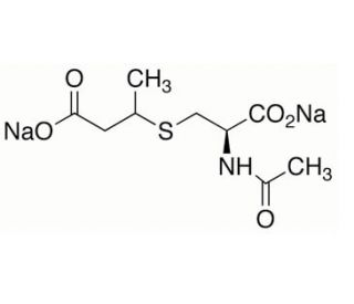 N-Acetyl-S-(3-carboxy-2-propyl)-L-cysteine Disodium Salt (CAS 1041285-62-4) - chemical structure image
