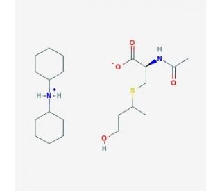 N-Acetyl-S-(3-hydroxypropyl-1-methyl)-L-cysteine Dicyclohexylammonium Salt (CAS 33164-70-4) - chemical structure image