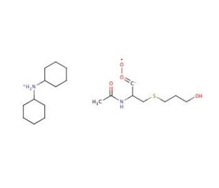 N-Acetyl-S-(3-hydroxypropyl)cysteine, Dicyclohexylammonium Salt - chemical structure image
