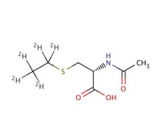 N-Acetyl-S-ethyl-d5-L-cysteine - chemical structure image