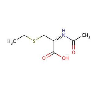 N-Acetyl-S-ethyl-L-cysteine (CAS 31386-36-4) - chemical structure image