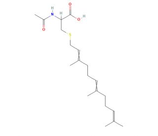 N-Acetyl-S-farnesyl-L-cysteine (AFC) (CAS 135304-07-3) - chemical structure image
