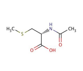 N-Acetyl-S-methyl-L-cysteine (CAS 16637-59-5) - chemical structure image