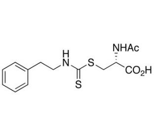 N-Acetyl-S-[N-(2-phenylethyl)thiocarbamoyl]-L-cysteine (CAS 131918-97-3) - chemical structure image