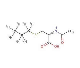 N-Acetyl-S-(propyl-d7)-L-cysteine - chemical structure image
