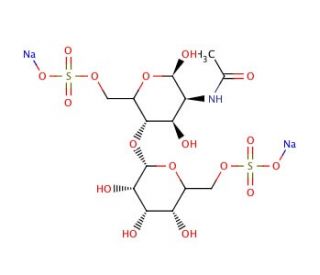 N-Acetyllactosamine 6,6&prime;-Disulfate Disodium Salt (CAS 321897-68-1) - chemical structure image