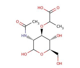 N-Acetylmuramic acid (CAS 10597-89-4) - chemical structure image