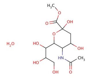 N-Acetylneuraminic acid methyl ester (CAS 50998-13-5) - chemical structure image