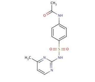 N-Acetylsulfamerazine (CAS 127-73-1) - chemical structure image