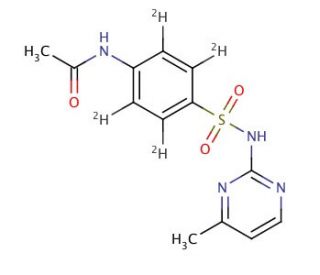 N-Acetylsulfamerazine-d4 (CAS 189896-03-4) - chemical structure image