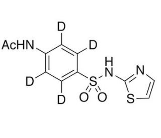 N-Acetylsulfathiazole-d4 (CAS 1020718-91-5) - chemical structure image