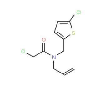 N-allyl-2-chloro-N-[(5-chlorothien-2-yl)methyl]acetamide - chemical structure image